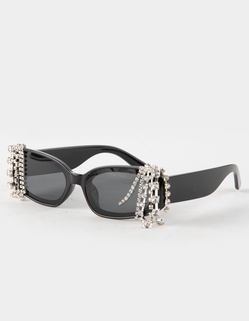 RSQ Rhinestone Drip Novelty Sunglasses image number 0