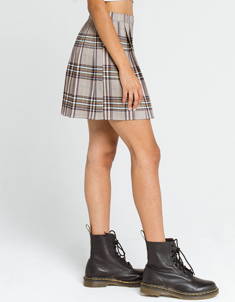 RSQ Pleated Plaid Mini Skirt image number 2