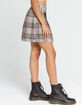 RSQ Pleated Plaid Mini Skirt image number 3