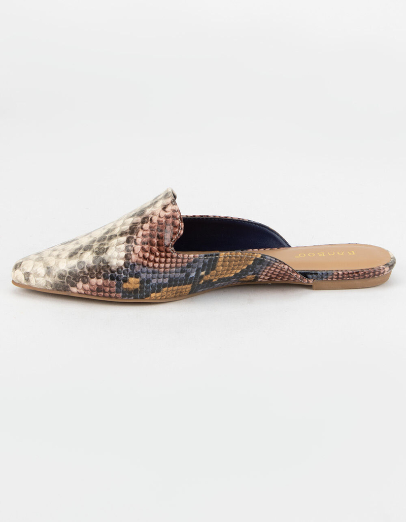 BAMBOO Snake Womens Mules image number 2