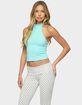 EDIKTED Ikara Backless High Neck Halter Top image number 2
