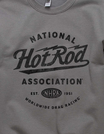 NHRA Hot Rod Distressed Unisex Crewneck Sweatshirt Alternative Image