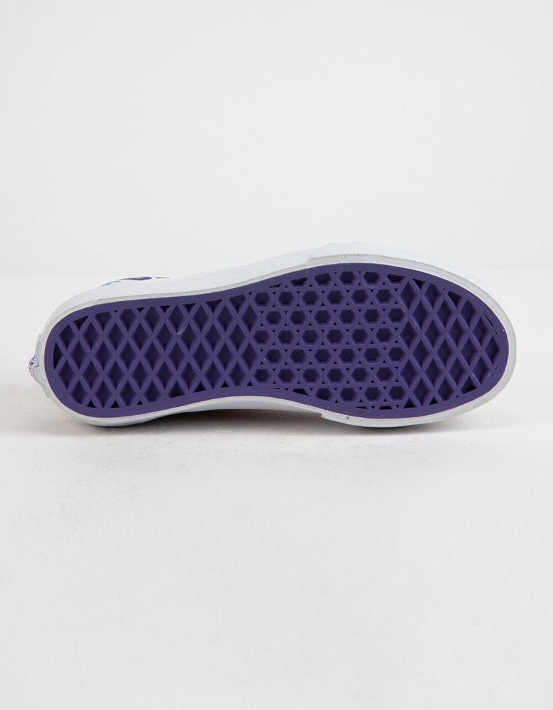 VANS Sparkle Flame Old Skool Rainbow & True White Girls Shoes image number 5