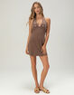 FULL TILT Womens Embroidered Halter Dress image number 6