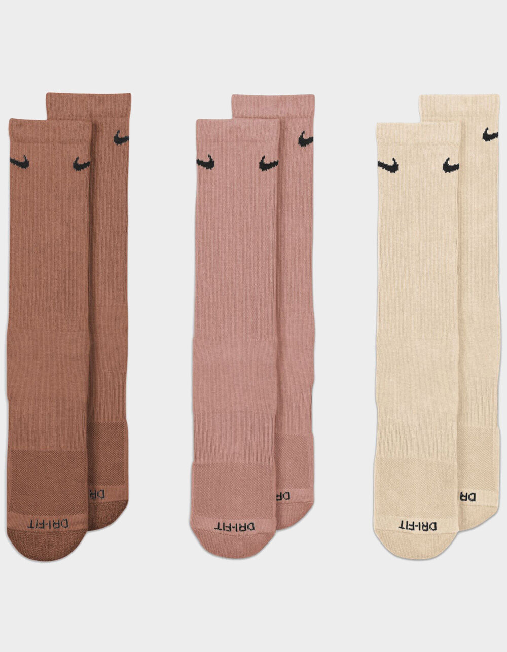 brown nike socks pack