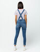 SKY AND SPARROW Button Front Womens Denim Overalls image number 3