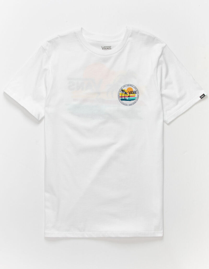 VANS Vintage Beach Mens T-Shirt - WHITE - 387205150