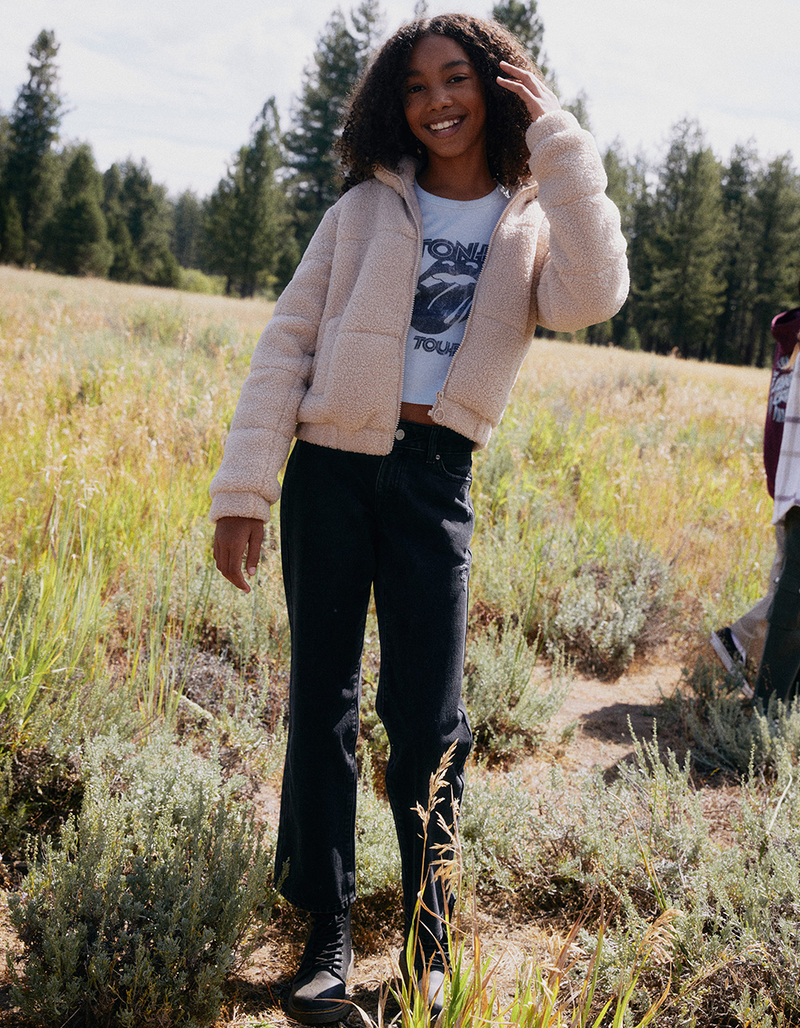 RSQ Girls Sherpa Puffer Jacket image number 4