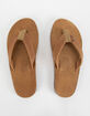 RAINBOW Luxury Leather Single Layer Arch Support Mens Flip Flops image number 2