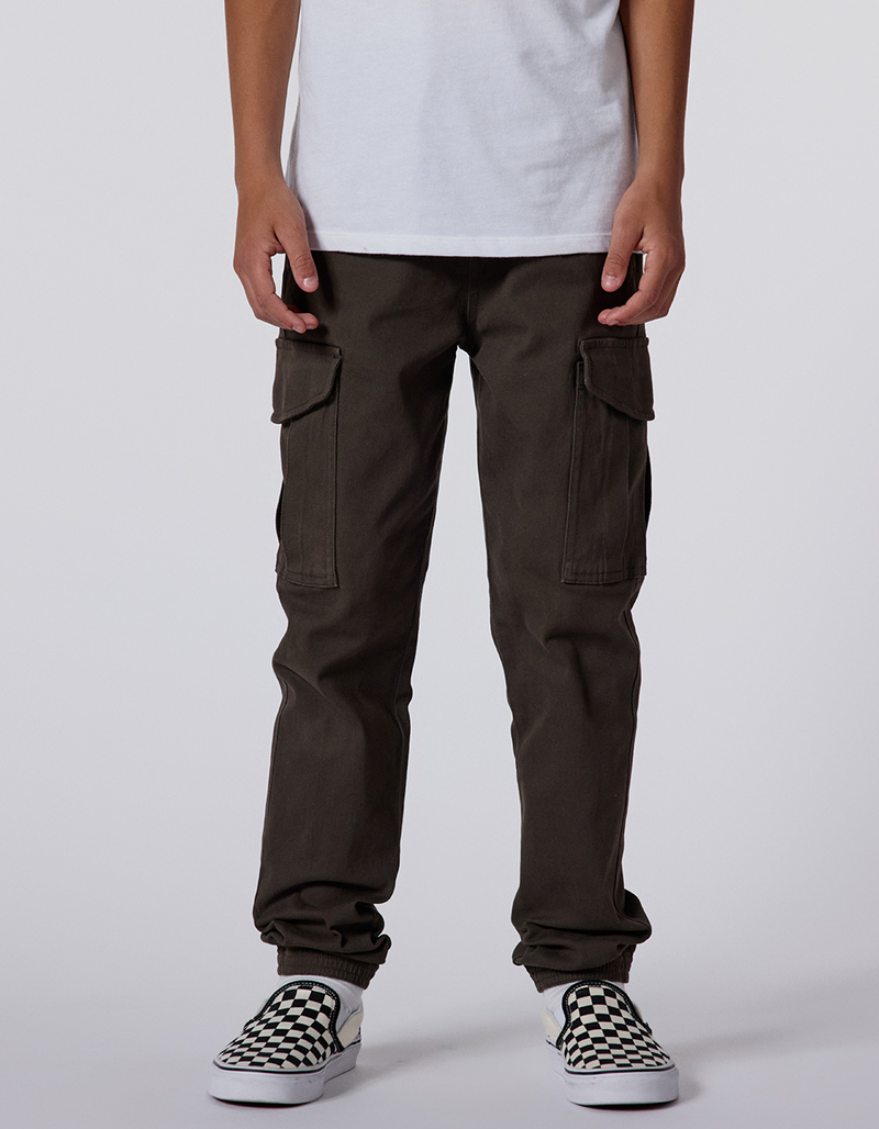 RSQ Boys Twill Cargo Jogger Pants image number 1
