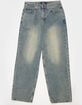 RSQ Mens Embroidered Extra Baggy Jeans image number 8