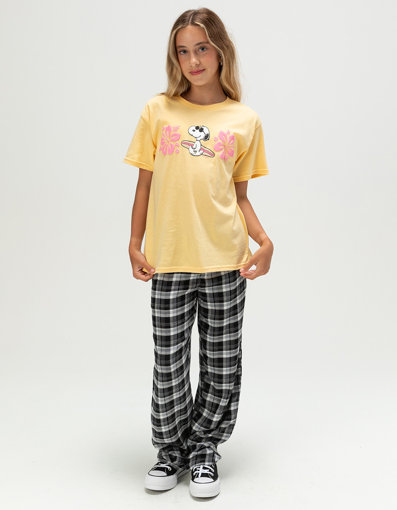 RIOT SOCIETY x Peanuts Hibiscus Puff Girls Boyfriend Tee  image number 3