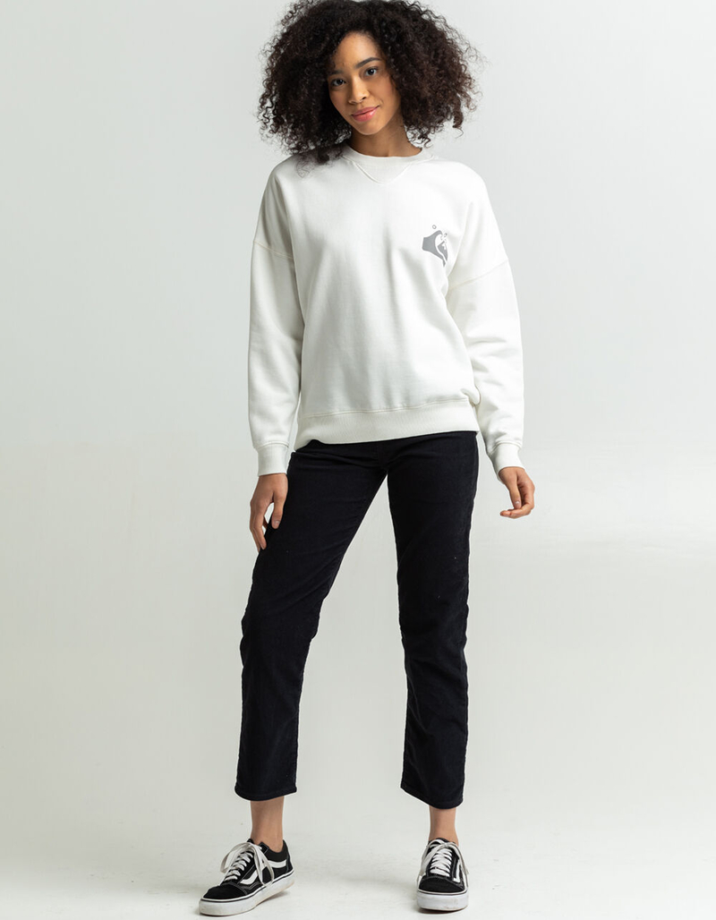 QUIKSILVER Womens Oversized Crewneck Sweatshirt image number 3