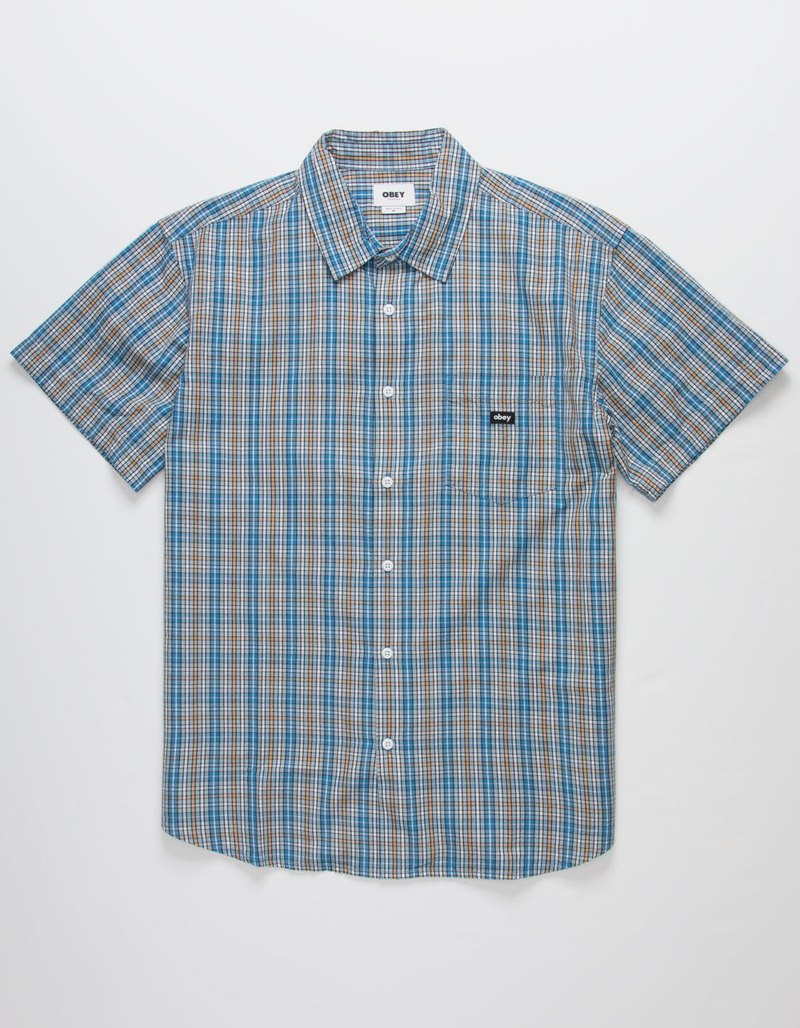 OBEY Tim Mens Button Up Shirt image number 0