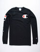 CHAMPION C Logo Screen Black Mens T-Shirt image number 1