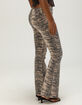 WEST OF MELROSE Low Rise Tiger Womens Bootcut Jeans image number 3
