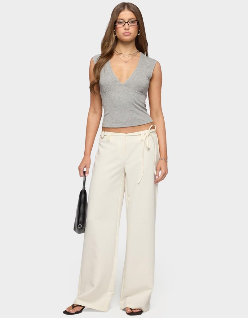 EDIKTED Raphael Tie Belt Pants image number 4