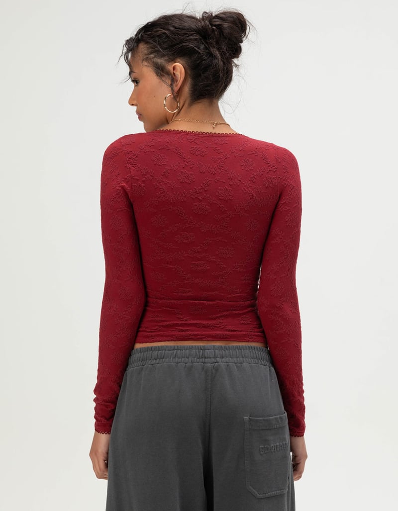 BDG Urban Outfitters Womens Textured Long Sleeve Top image number 3