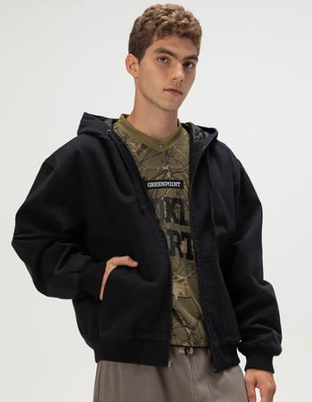 RSQ Mens Oversized Hooded Twill Jacket Primary Image