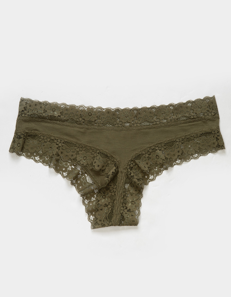 LOVE LIBBY Lace Trim Cheeky Panties image number 1