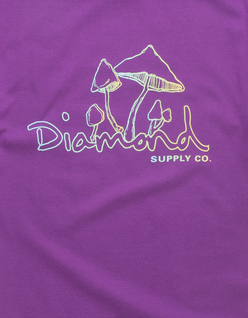 DIAMOND SUPPLY CO. Mushroom OG Script Mens Tee LILAC Tillys
