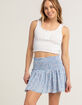 HURLEY Ditsy Daze Womens Smocked Skirt image number 1
