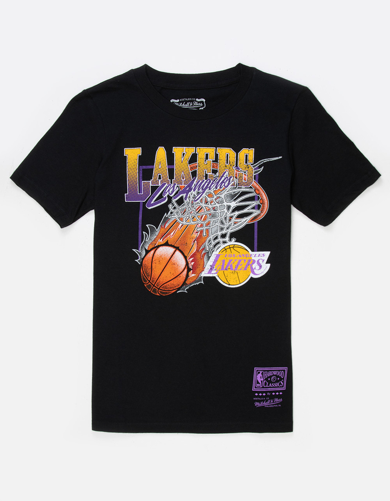 MITCHELL & NESS Lakers Hoops On Fire Boys Tee image number 0