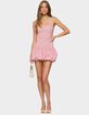 EDIKTED Pinstripe Bubble Skirt Mini Dress image number 5
