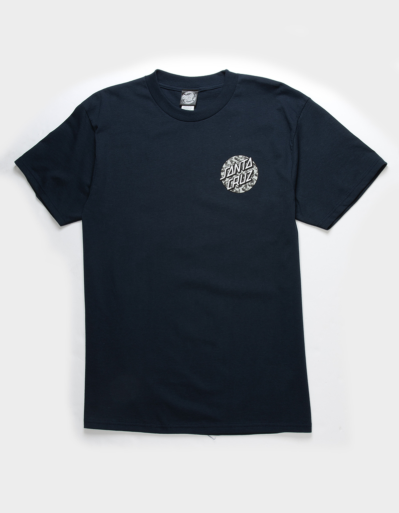 SANTA CRUZ Skeleton Fill Dot Mens Tee image number 2