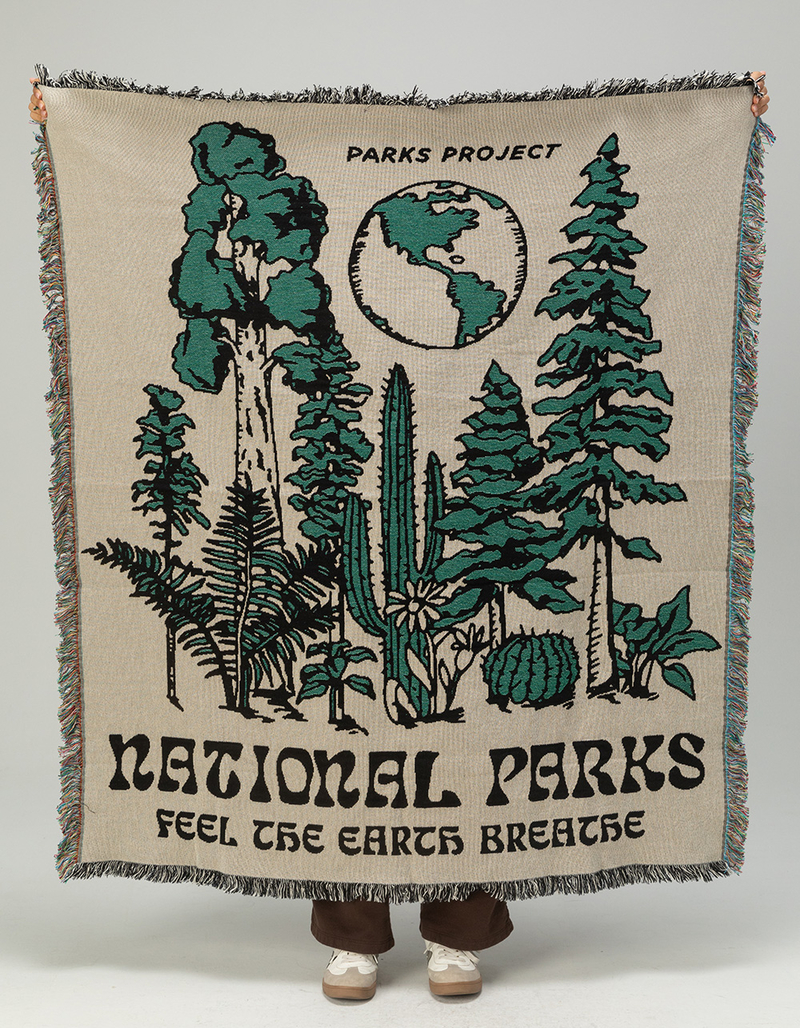 PARKS PROJECT Love Nature Woven Blanket image number 1