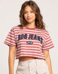 BDG Urban Outfitters Womens Stripe Boxy Crop Tee image number 1