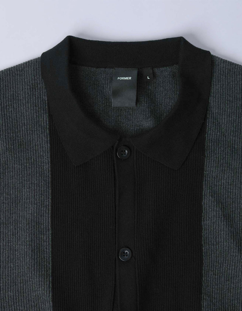 FORMER Marilyn Mens Button Up Shirt BLACK COMBO Tillys