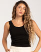 TILLYS Lace Trim Womens Tank Top image number 1