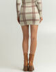 FULL TILT Womens Plaid Sweater Skirt image number 4