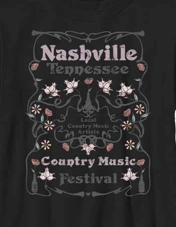 NASHVILLE Country Fest Unisex Kids Tee Alternative Image