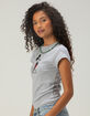 DISNEY Mickey Mouse Womens Baby Tee image number 3