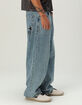 RSQ Mens Extra Baggy Embroidered Jeans image number 4