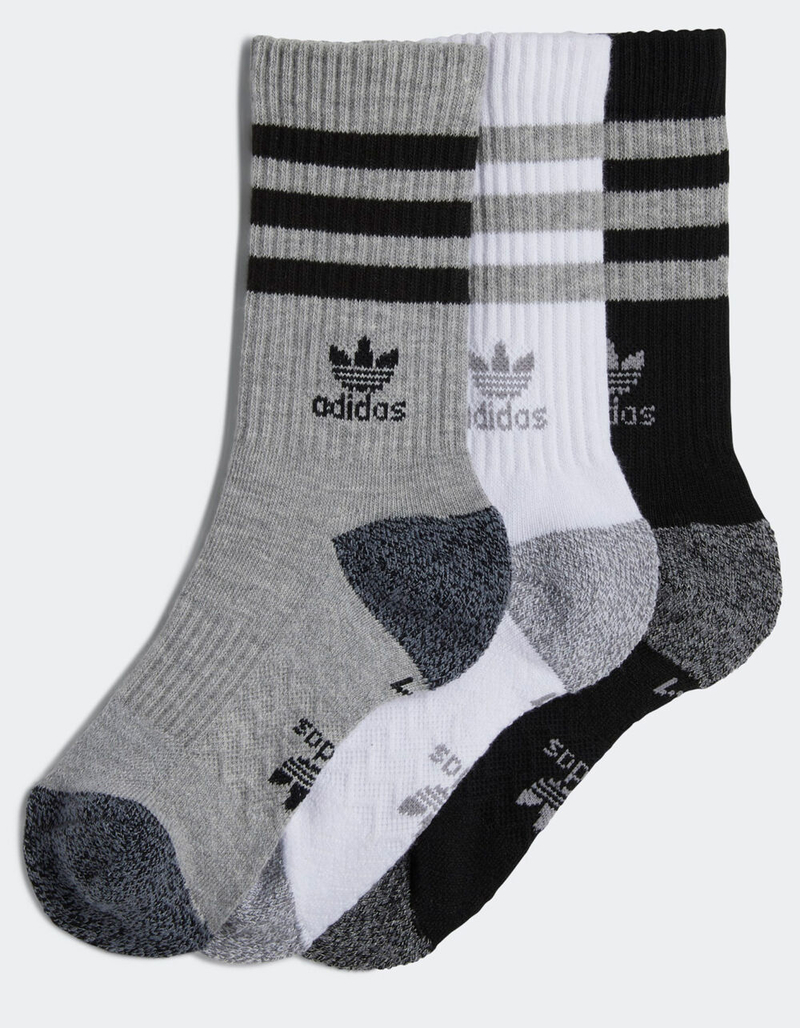 ADIDAS Originals 3 Pack Trefoil Roller Boys Crew Socks image number 0