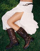 NECTAR CLOTHING Womens Eyelet Midi Skirt image number 6