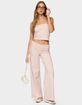 EDIKTED Lilah Striped Fold Over Pants image number 5