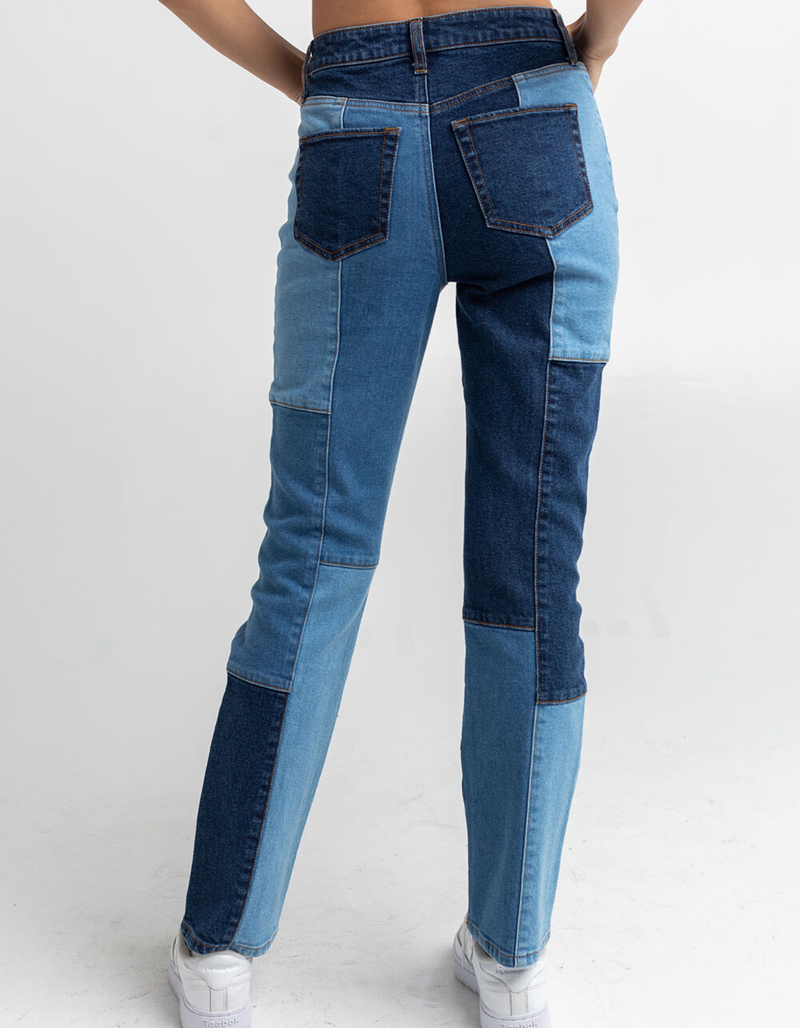 RSQ Womens Patchwork Jeans image number 3