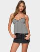 EDIKTED Orietta Striped Babydoll Top image number 1