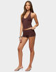 EDIKTED Ariadna Studded Micro Shorts image number 4