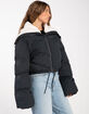 BLANK NYC Open Mic Womens Crop Puffer Jacket image number 3