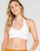 FREE PEOPLE Amber Halter Neo White Bralette image number 1