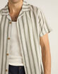 RHYTHM Vacation Stripe Mens Button Up Shirt image number 3