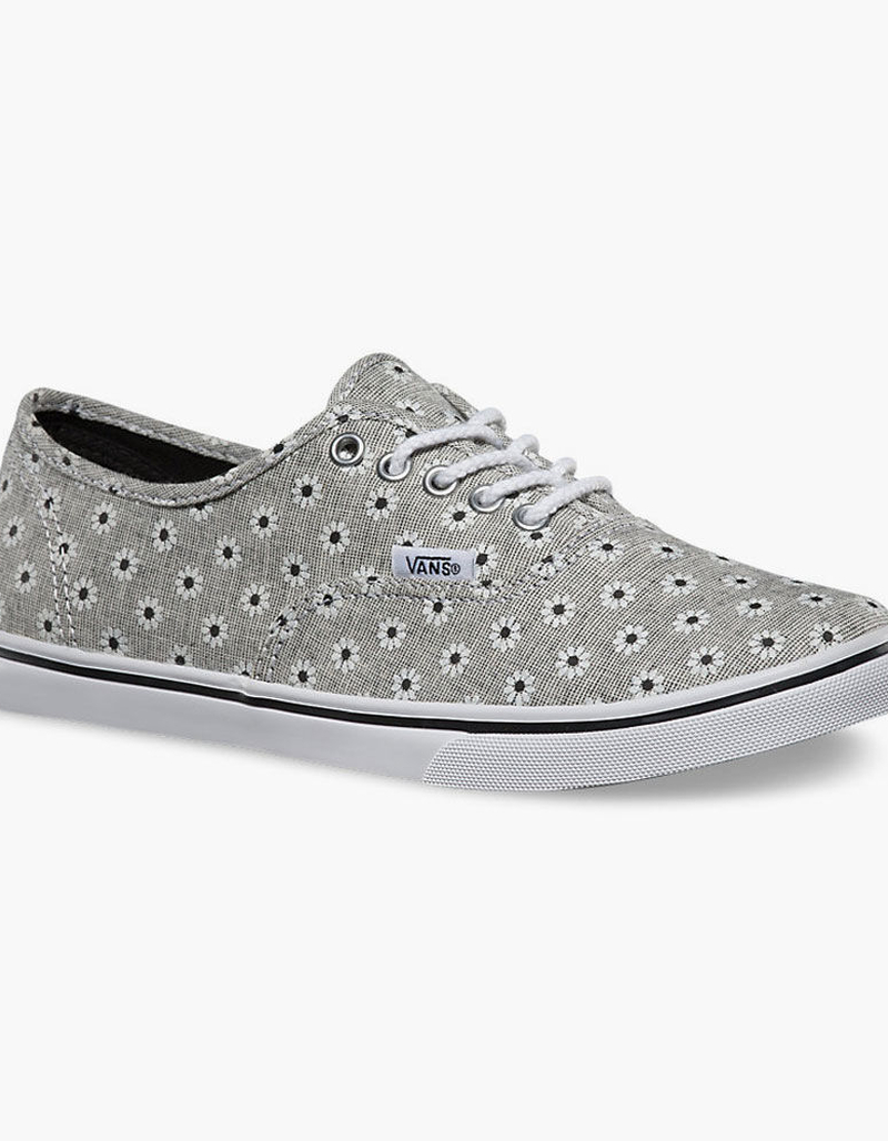 VANS Chambray Floral Authentic Lo Pro Womens Shoes image number 2