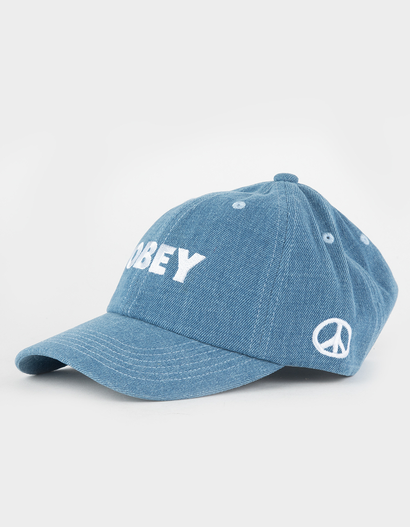 OBEY Bold Peace Sign Womens Strapback Hat image number 1