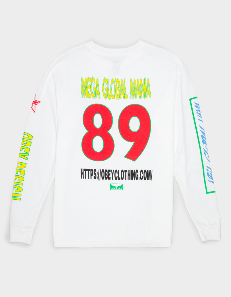 OBEY Mega Global Mana Mens Long Sleeve Tee image number 2