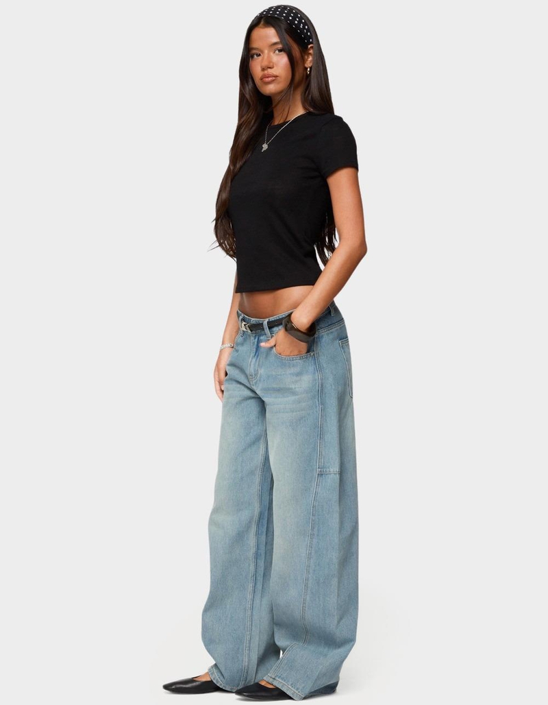 EDIKTED Nikkey Semi Sheer Tee image number 3